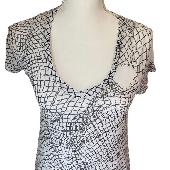 Lauren Moshi Beverly Hills Black White Dress Size XS NWOT - Picture 2 of 8